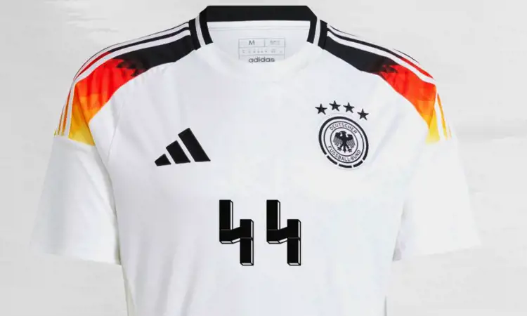 Ogorčenje zaradi nogometne majice Nemčije za svetovno prvenstvo 2024 s številko 44